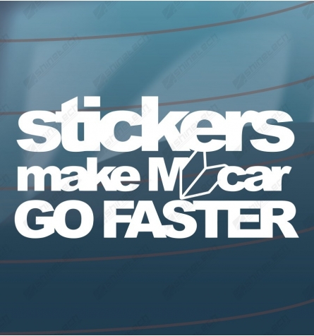 Stickers make my car go faster