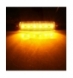 Flad sidemarkeringslygte - Gul / Orange 12V LED