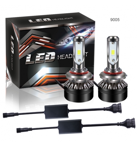 CanBus - HB3/9005 LED kit 12-24V 5000 LM - Kold hvid