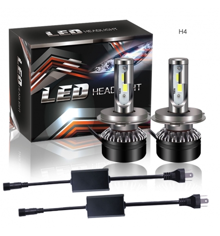 CanBus - H4 LED kit 12-24V 5000 LM - Kold hvid