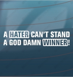 A hater cant stand a good...