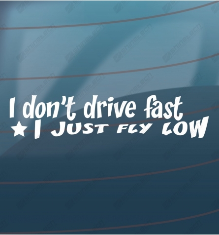 I dont drive fast sticker