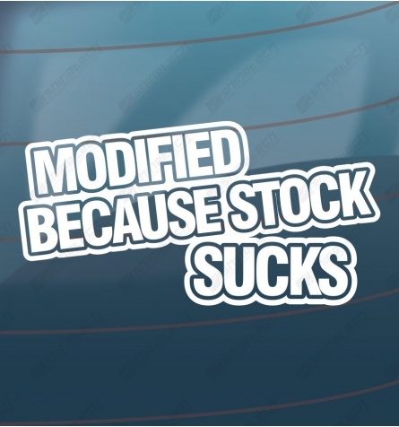 Modified because stock sucks