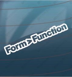 Form greater than function