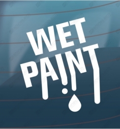 Wet paint