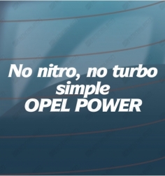 No nitro, No turbo, Simple...