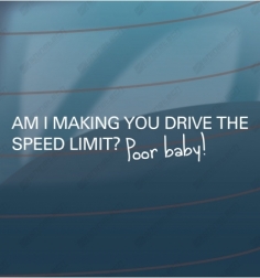 Drive the speed limit