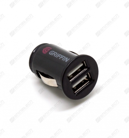 USB port med LED 12V - 2.1A (Cigarettænder)